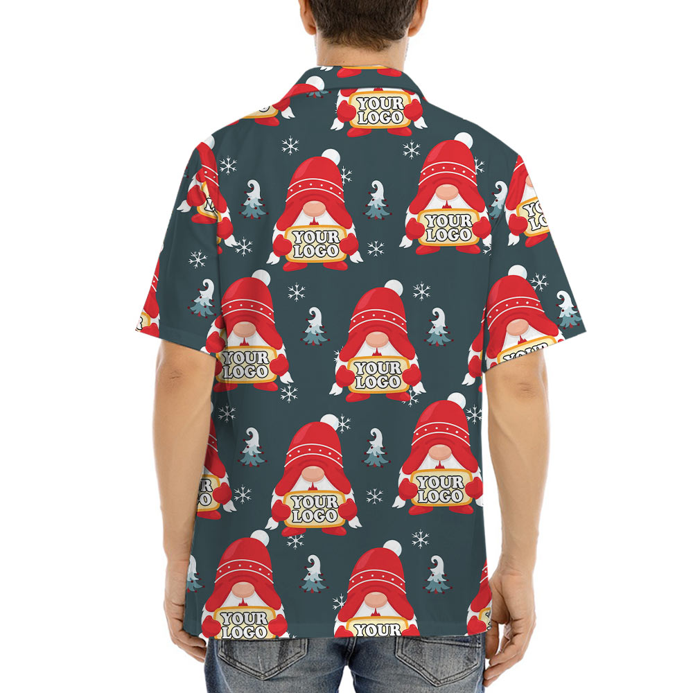 Custom Logo Gnome Christmas Hawaiian Shirt