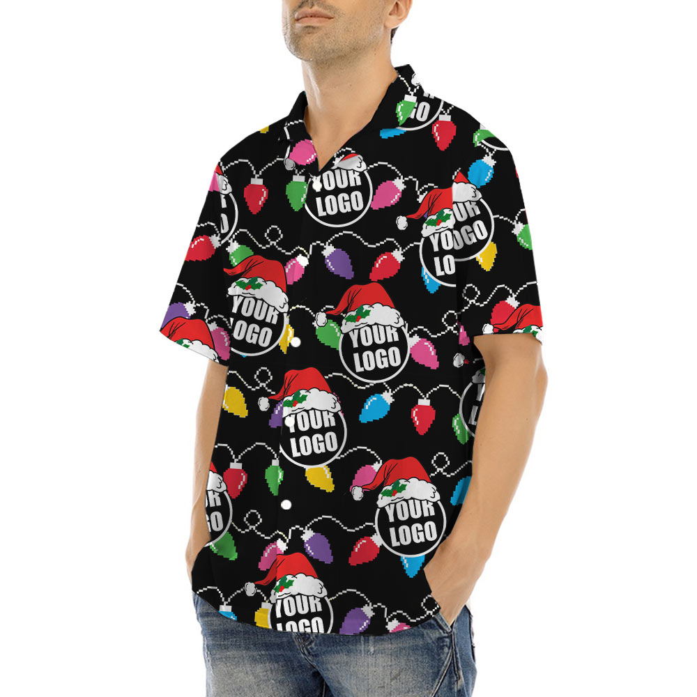 Custom Logo Christmas Aloha Shirt