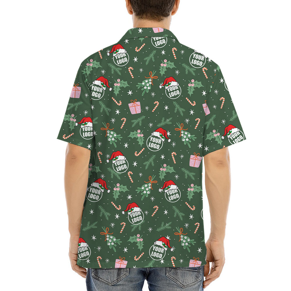 Christmas Hawaiian Shirt With Custom Company Logo