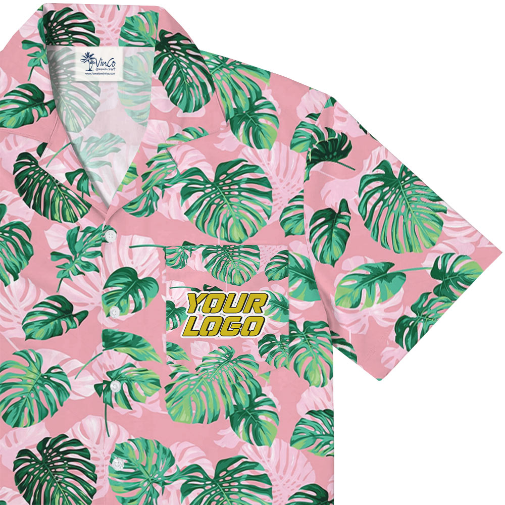 Tropical Aloha Shirt With Custom Logo