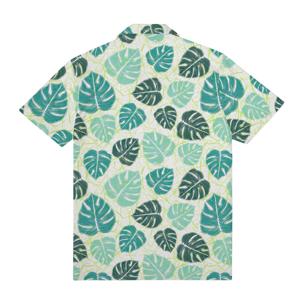 Custom Pocket With Logo Tropical Hawaiian Shirt