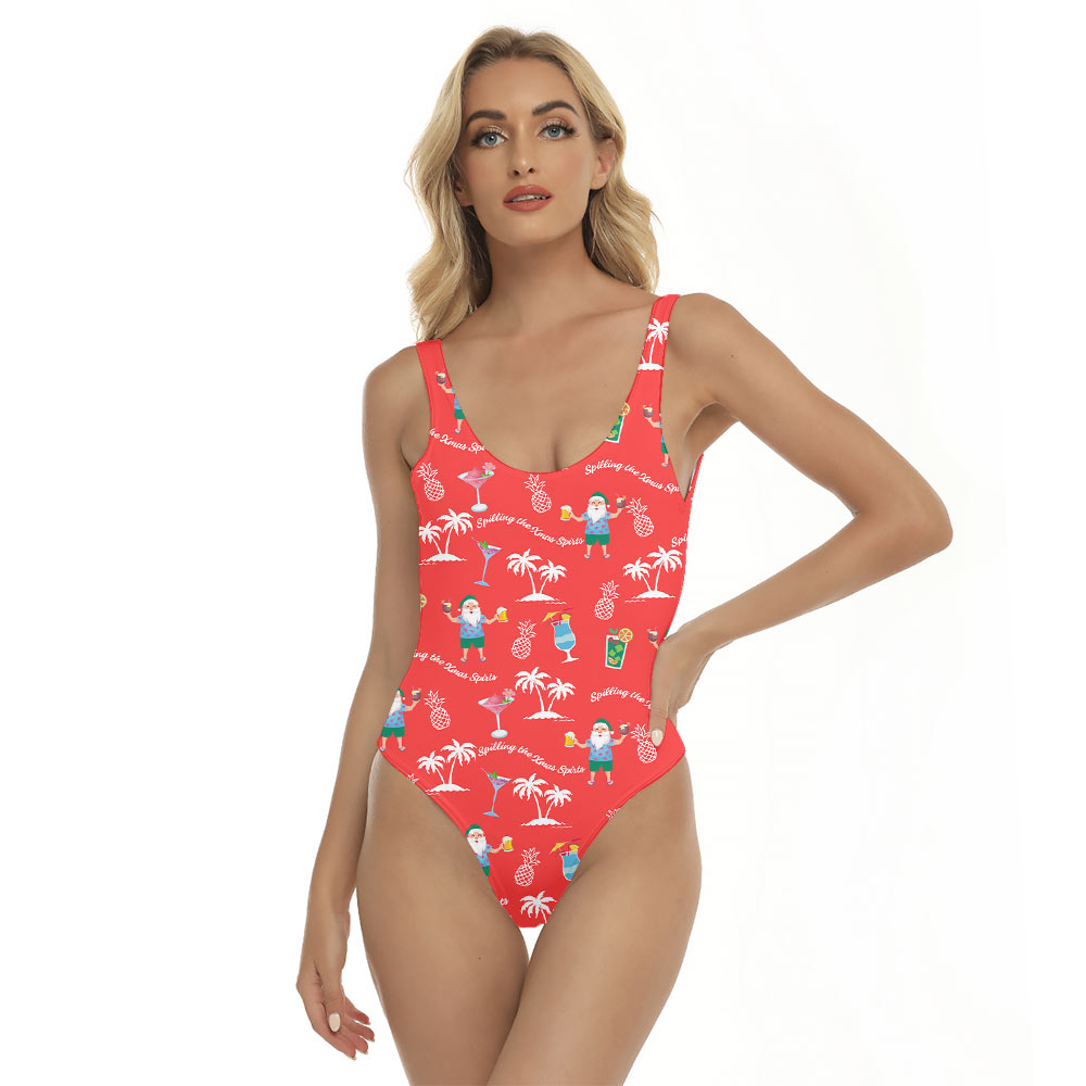 Santa Claus Spilling The Xmas Spirits Swimsuit - variant image 1
