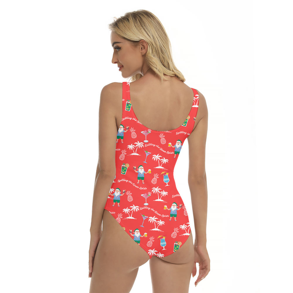 Santa Claus Spilling The Xmas Spirits Swimsuit