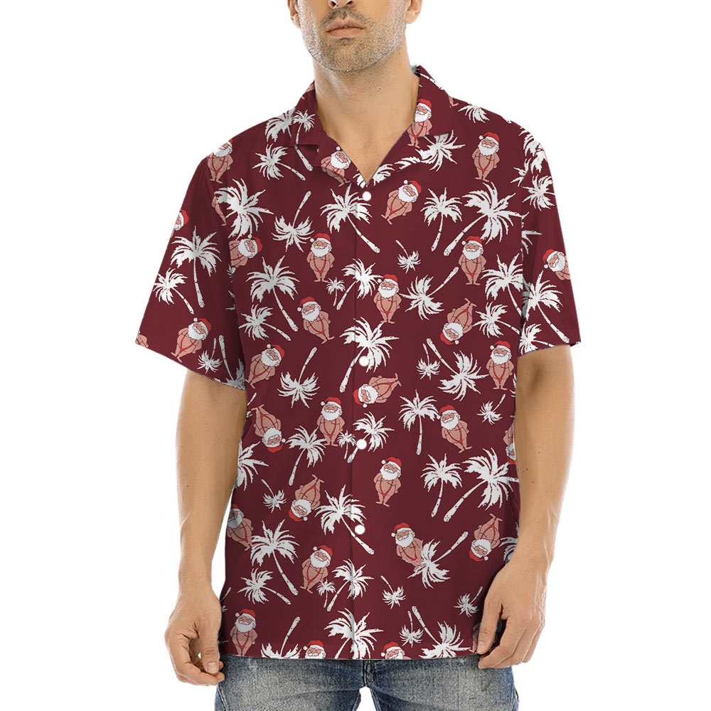 Funny Santa Mankini Christmas Hawaiian Shirt - variant image 1