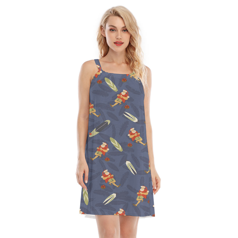 Summer Santa Claus Navy Cami Dress - variant image 1