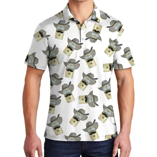 Funny Cowboy Beer Polo Shirt