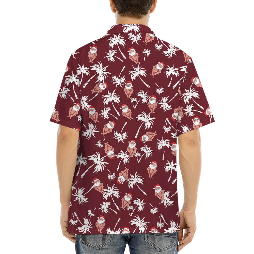 Funny Santa Mankini Christmas Hawaiian Shirt
