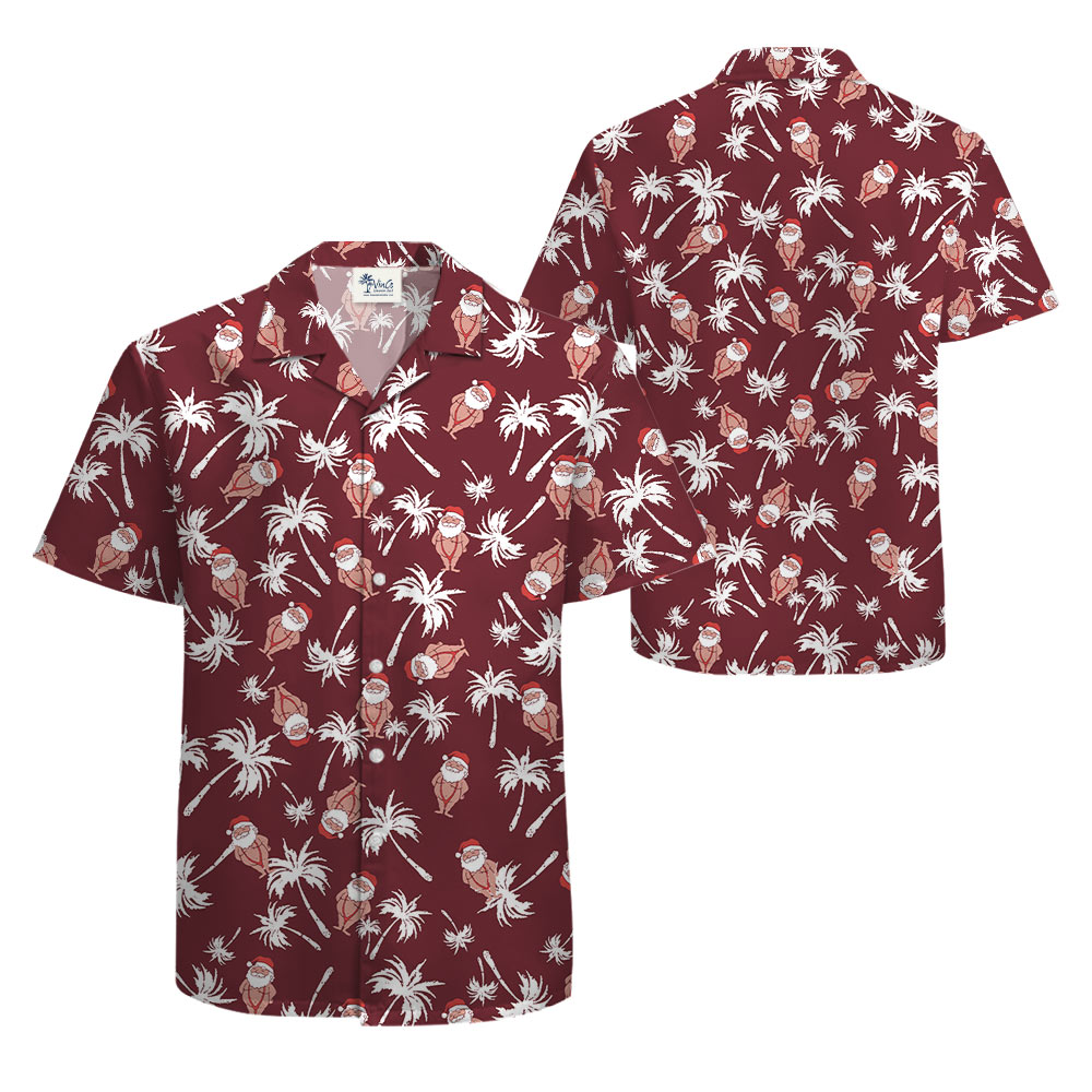 Funny Santa Mankini Christmas Hawaiian Shirt