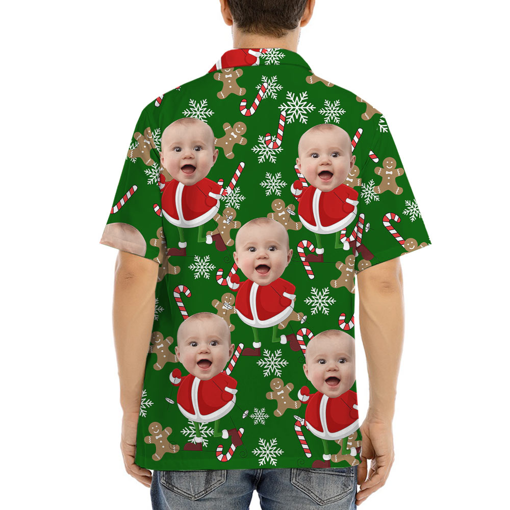 Custom Face Baby Santa Hawaiian Shirt