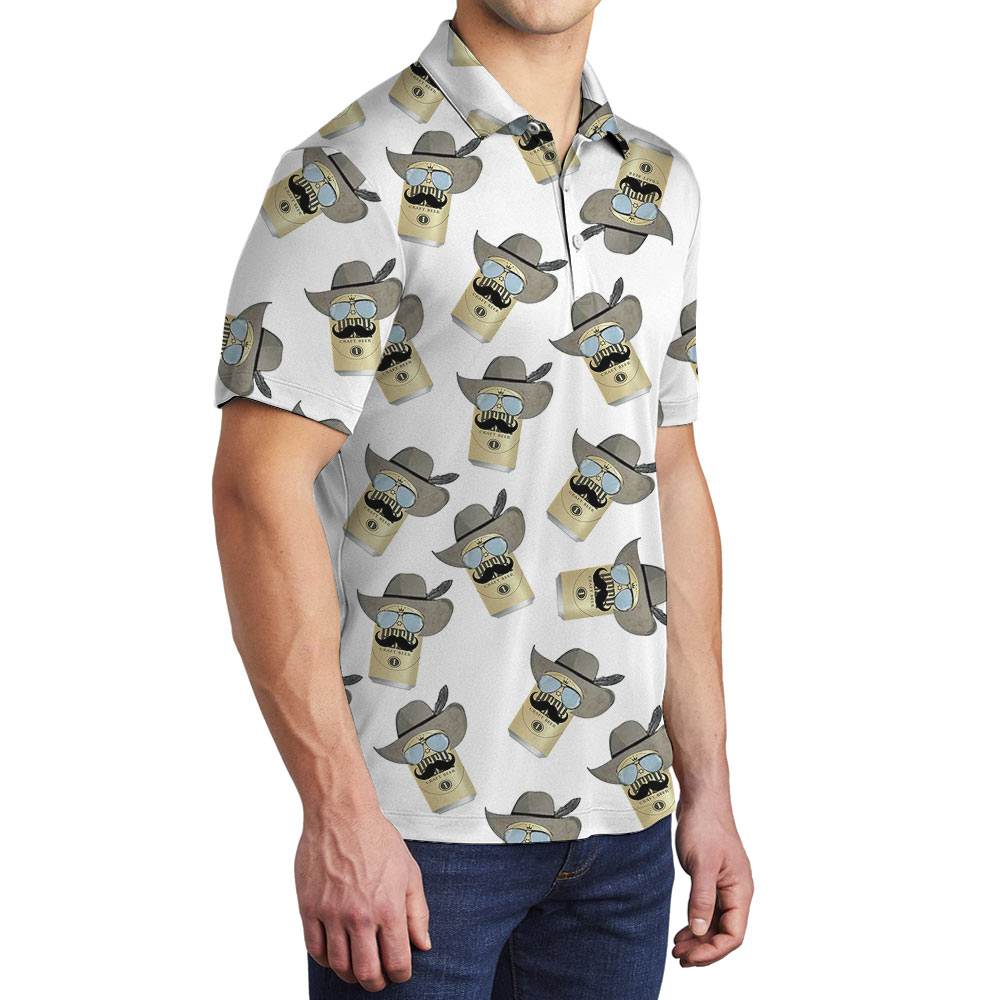 Funny Cowboy Beer Polo Shirt
