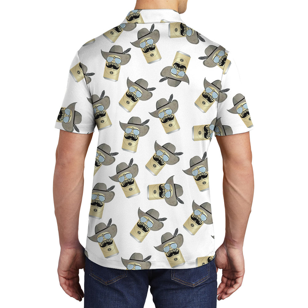 Funny Cowboy Beer Polo Shirt