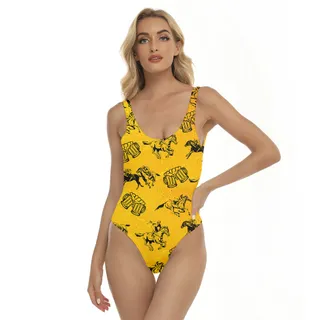 Beer Lover Horse Racing Hawaiian Swimsuit
