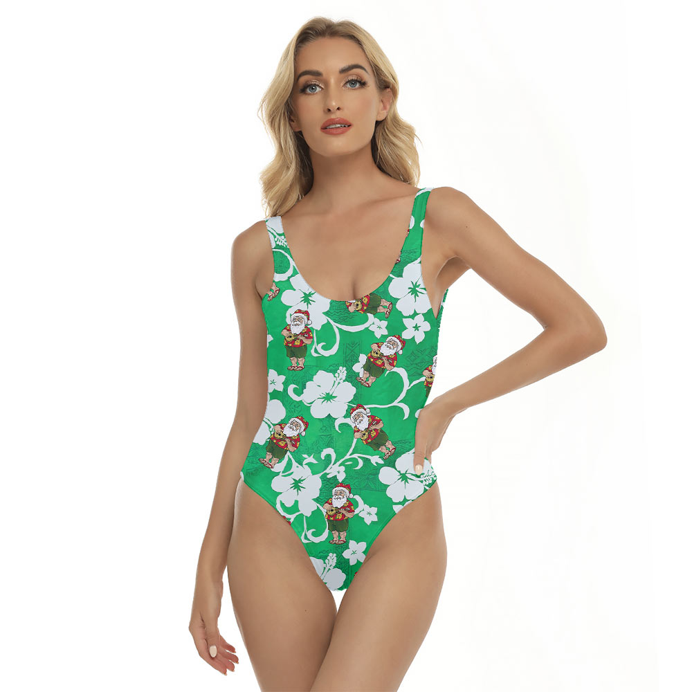 Vintage Santa Claus With Ukulele Christmas Swimsuit - variant image 1