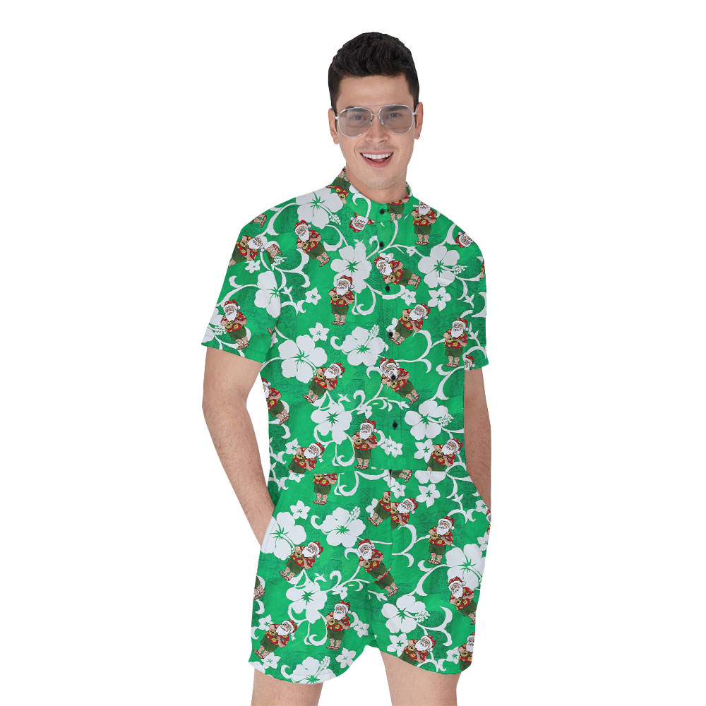 Vintage Santa Claus With Ukulele Christmas Romper - variant image 1