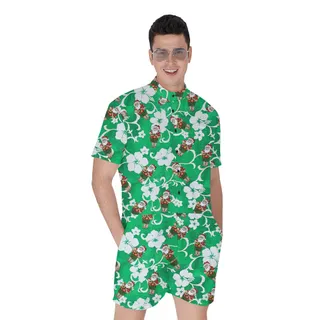 Vintage Santa Claus With Ukulele Christmas Romper