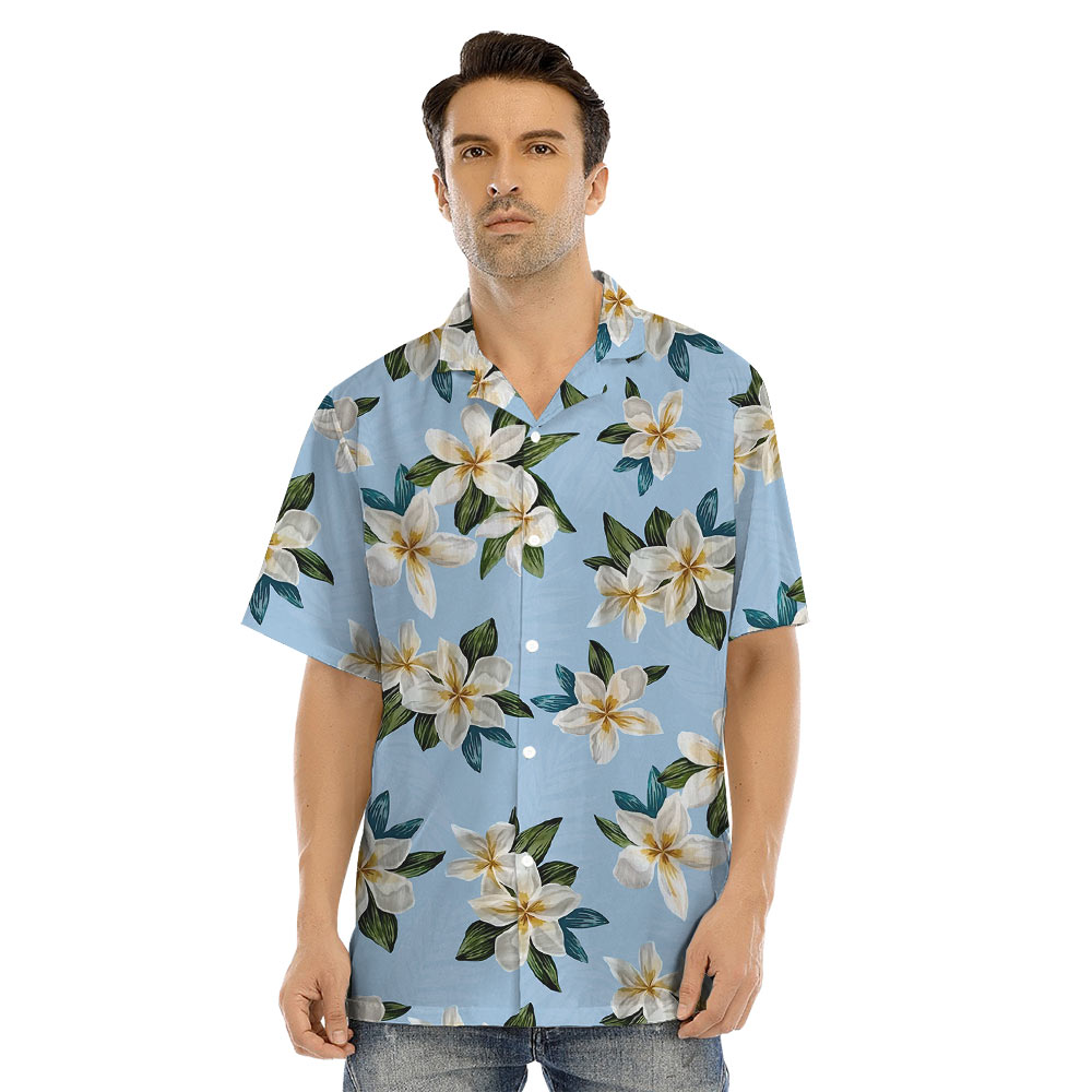Floral Blue Matching Family Hawaiian Outfits