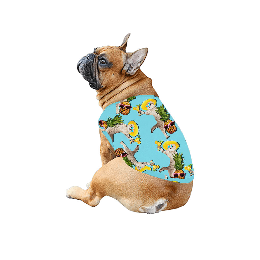 Funny Cat Pineapple Matching Family Hawaiian Outfits