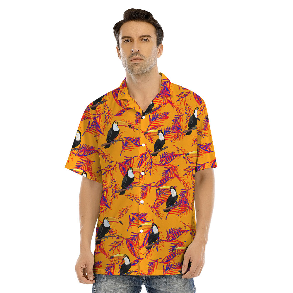 Toucan Orange Matching Family Hawaiian Outfits