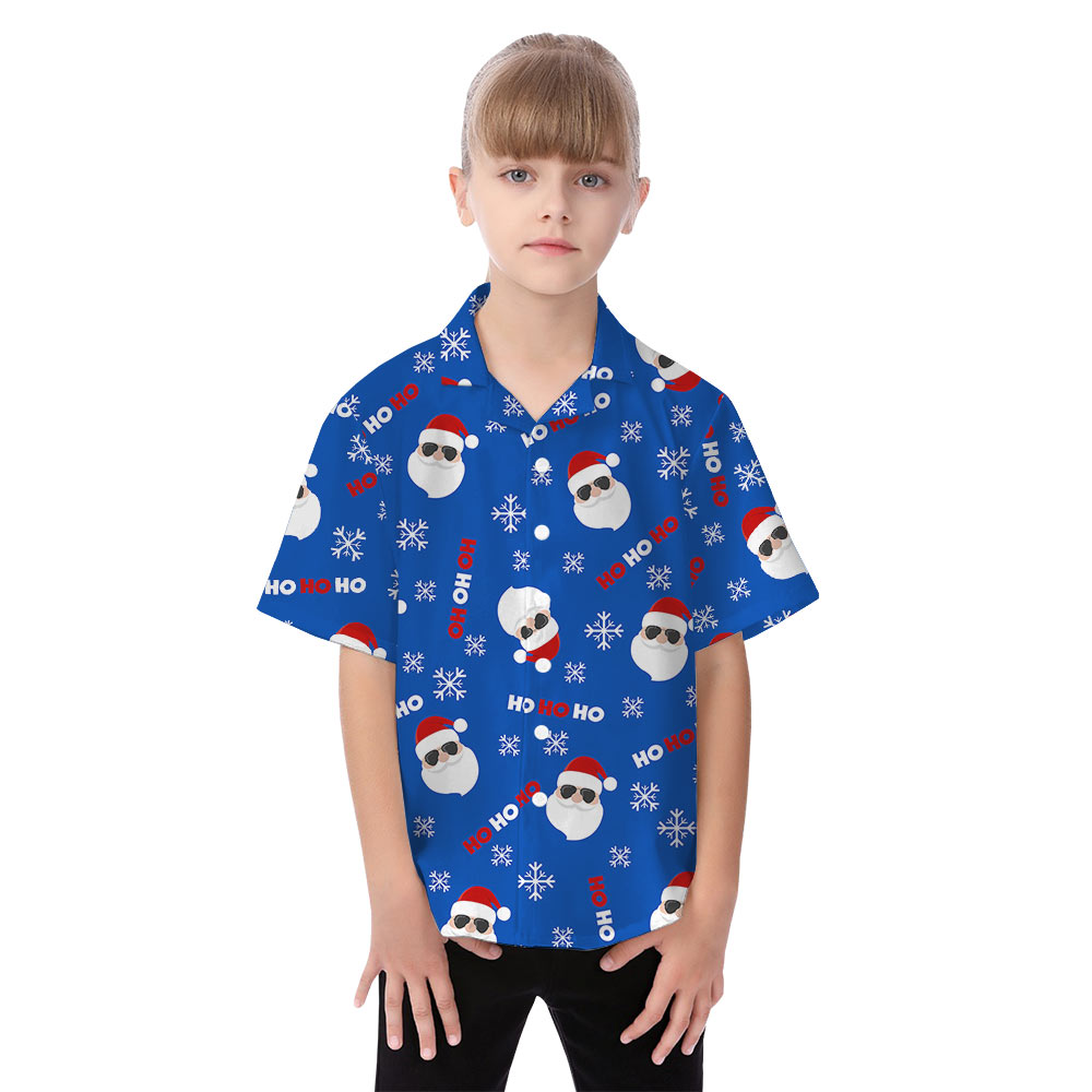 Ho Ho Ho Santa Christmas Matching Family Hawaiian Outfits