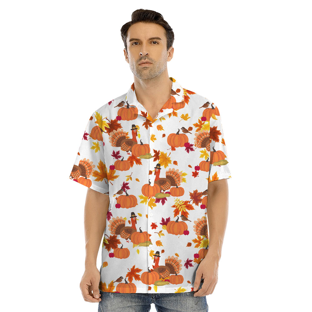 Thanksgiving Turkey Matching Family Hawaiian Shirts