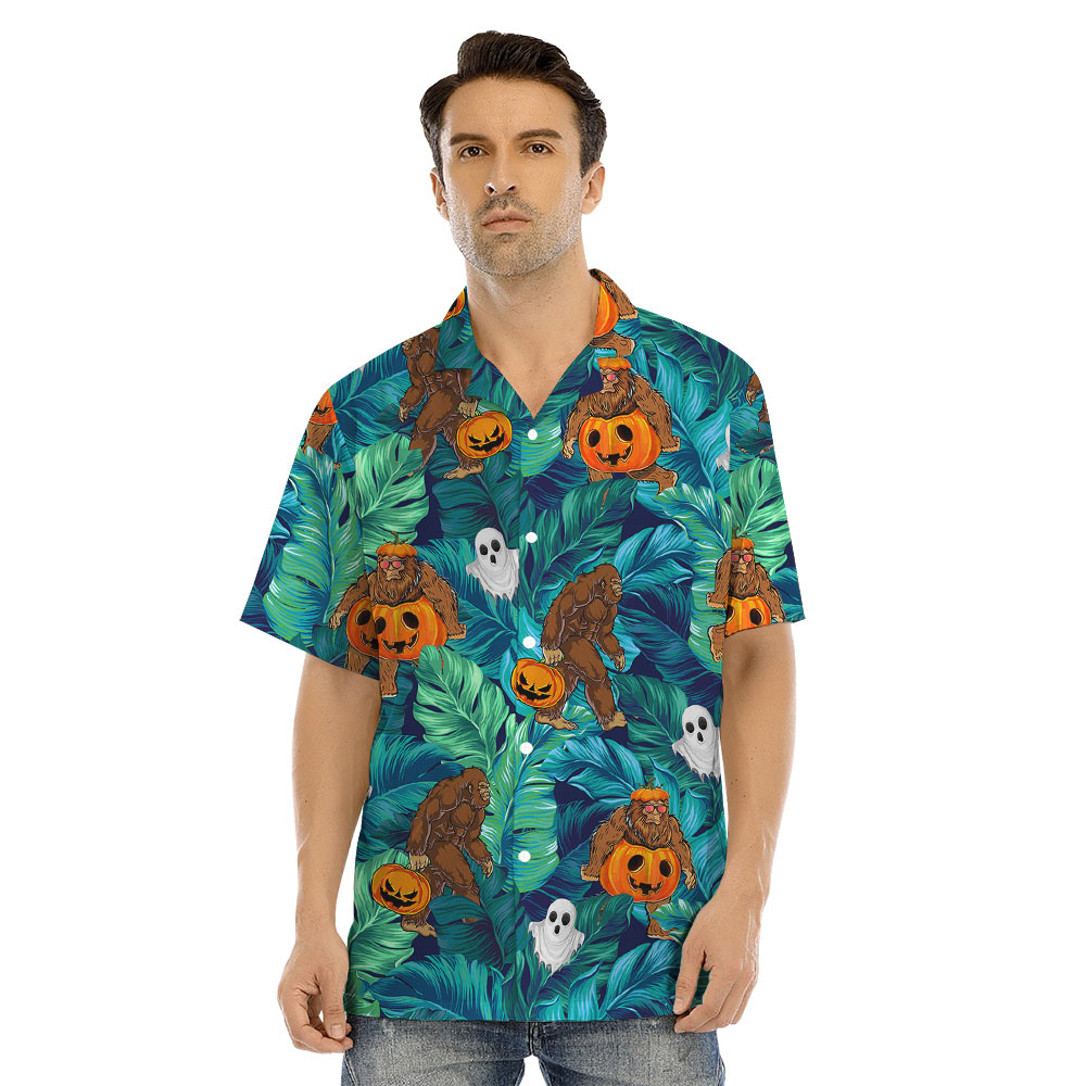 Horror Bigfoot Halloween Family Matching Hawaiian Outfits