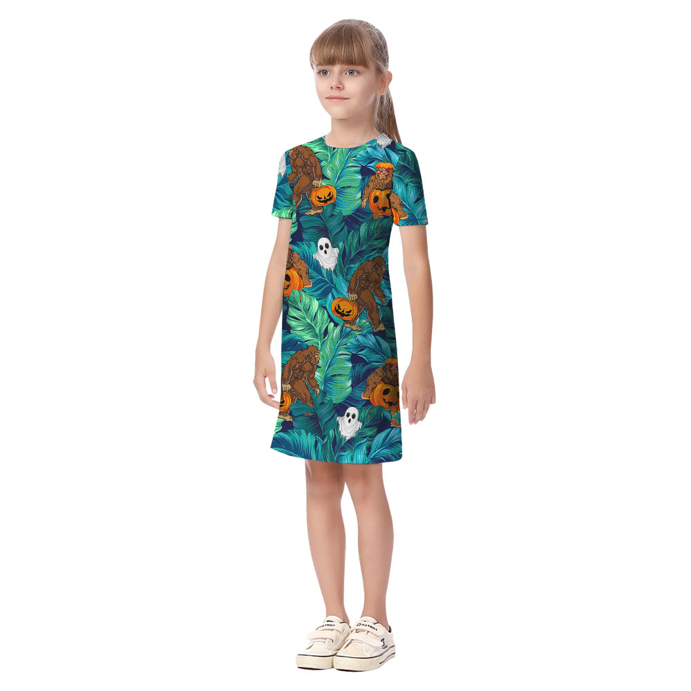 Horror Bigfoot Halloween Family Matching Hawaiian Outfits