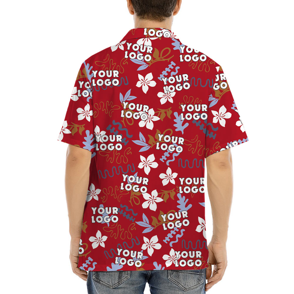 Custom Company Logo Vintage Aloha Shirt