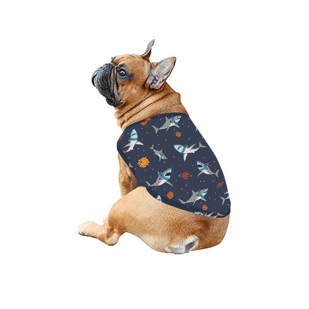 Funny Astronaut Shark Navy Matching Family Hawaiian Outfits