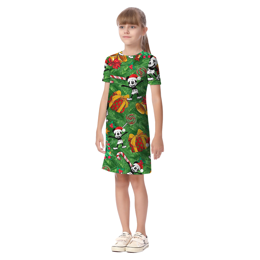 Christmas Mickey Steamboat Willie Matching Hawaiian Outfits For Family