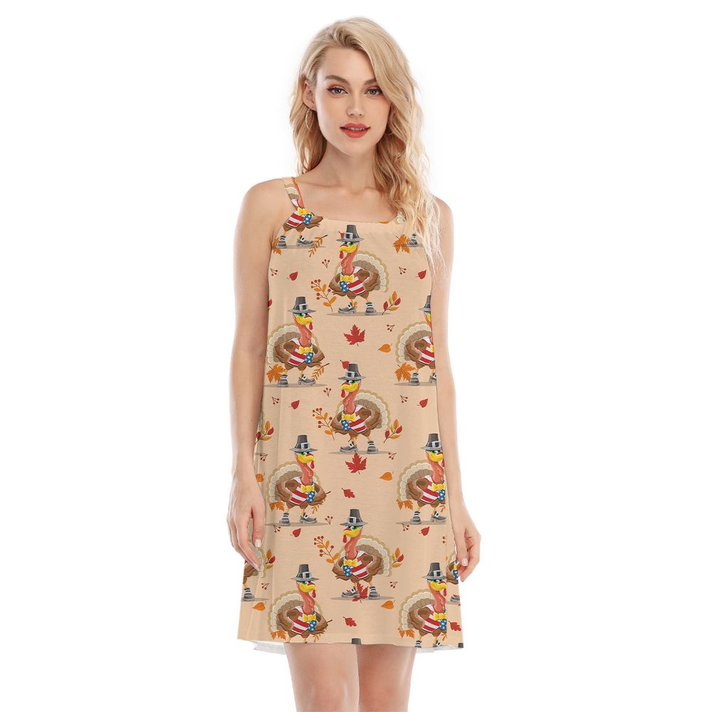 American Turkey Thanksgiving Cami Dress - variant image 1