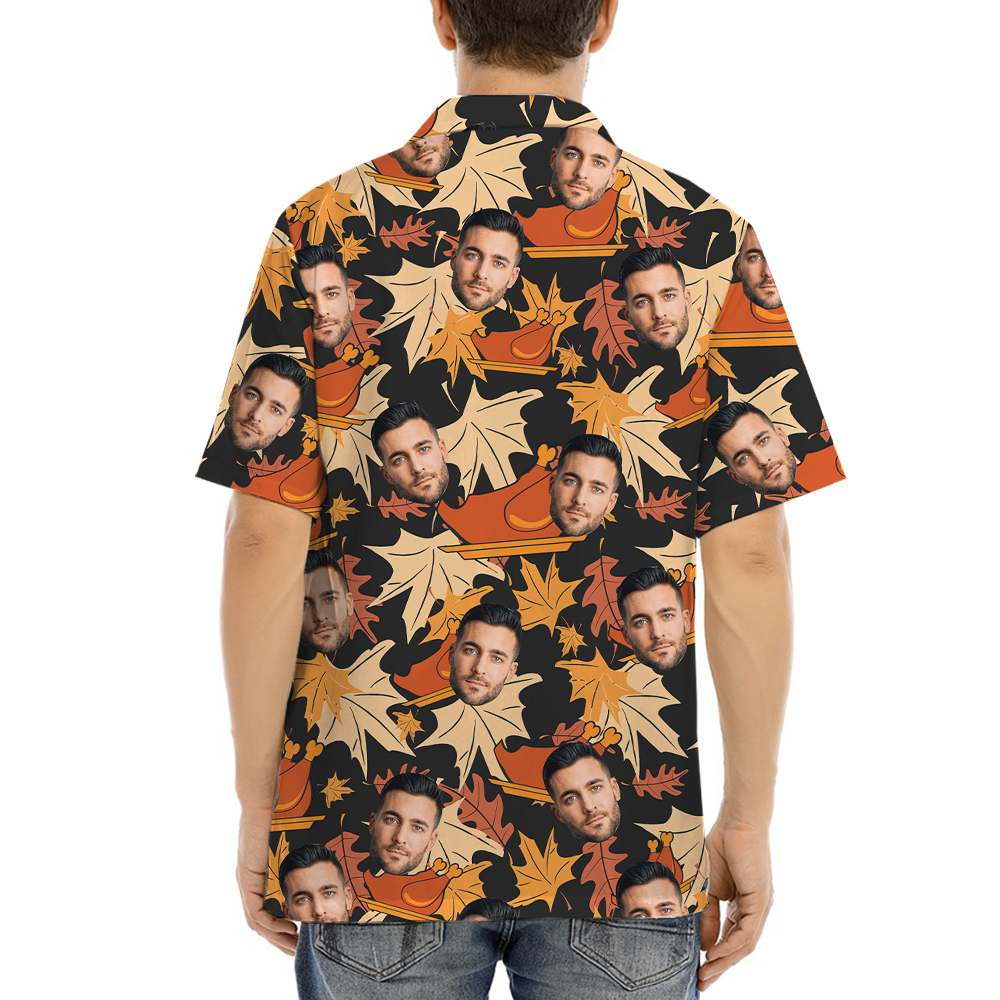 Thanksgiving Custom Face Hawaiian Shirt