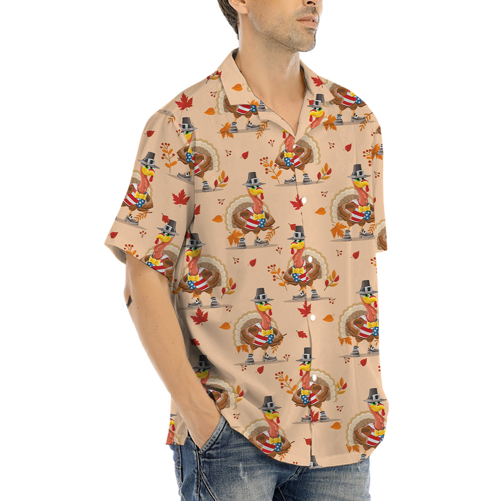 American Turkey Thanksgiving Hawaiian Shirt