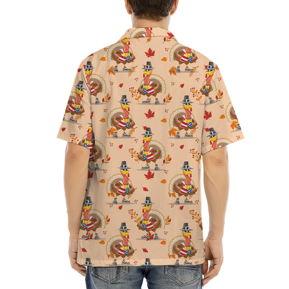 American Turkey Thanksgiving Hawaiian Shirt