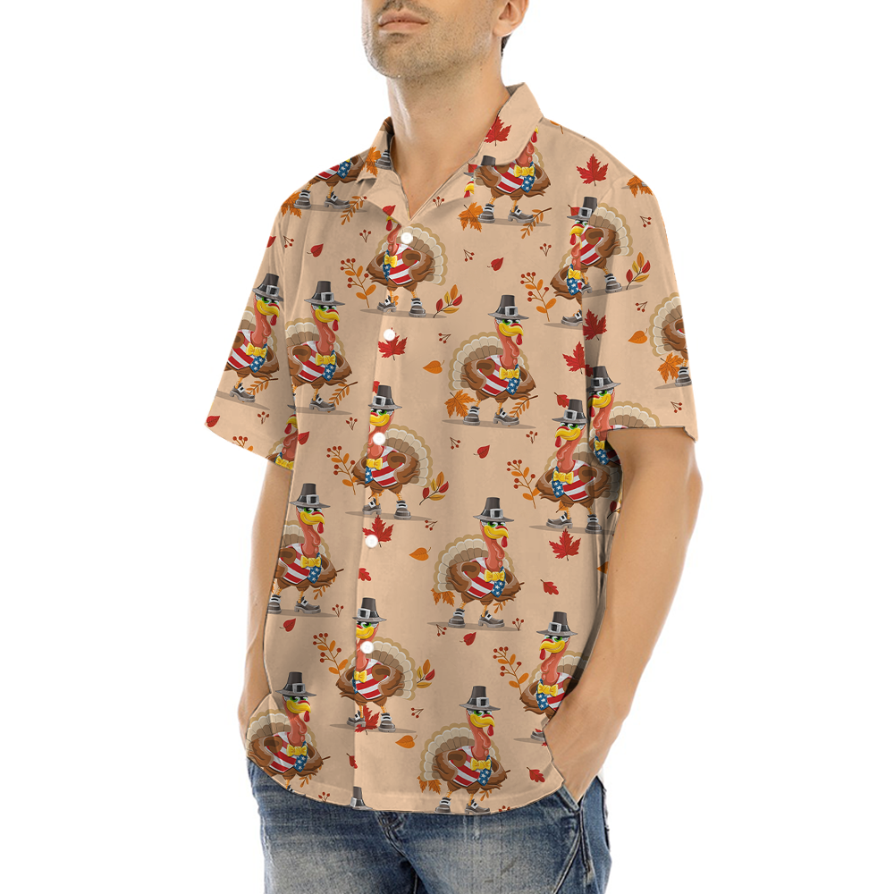 American Turkey Thanksgiving Hawaiian Shirt