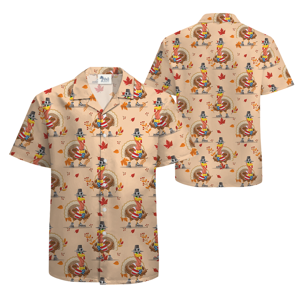 American Turkey Thanksgiving Hawaiian Shirt