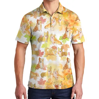 Thanksgiving Corgi Polo Shirt