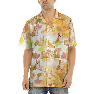 Thanksgiving Corgi Hawaiian Shirt