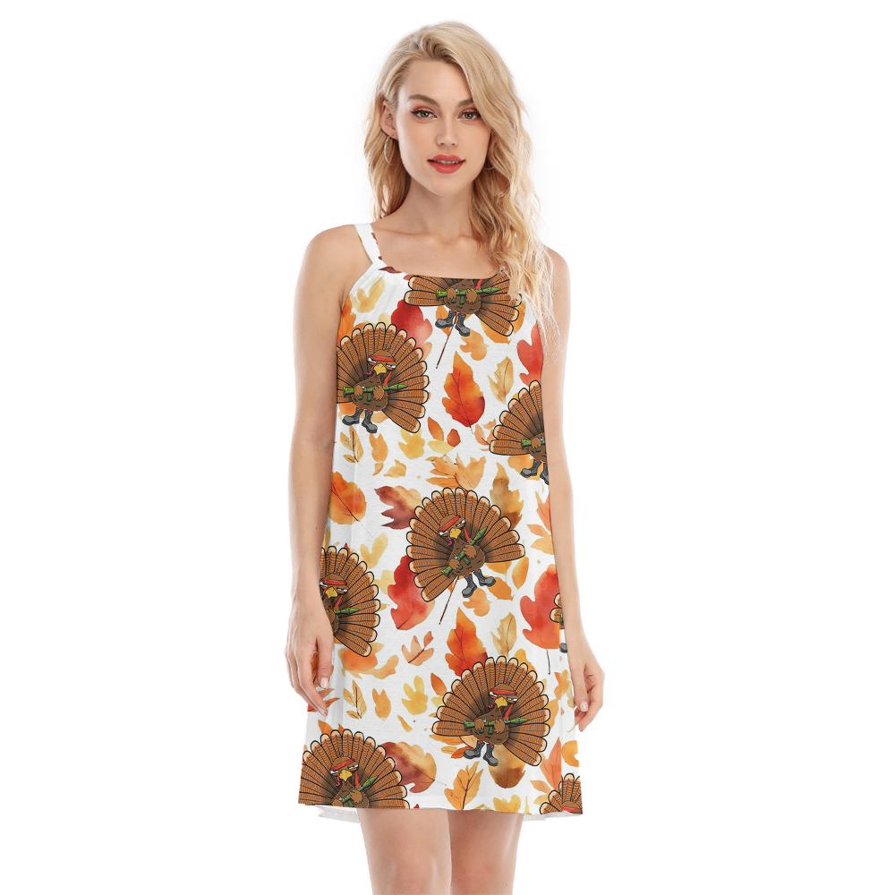 Tactical Turkey Thanksgiving Cami Dress - variant image 1