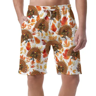Thanksgiving Tactical Turkey Beach Shorts