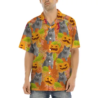 Thanksgiving Exotic Cat Hawaiian Shirt