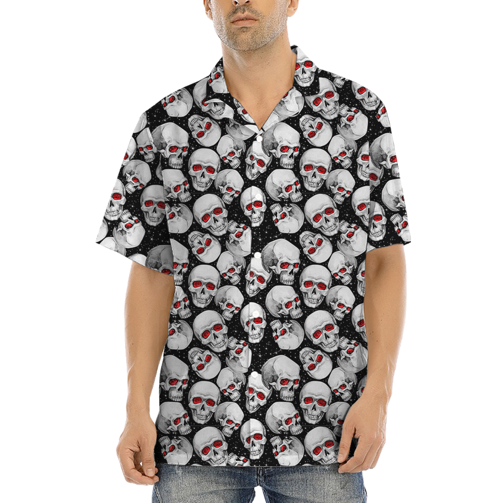 Halloween Scary Skull Hawaiian Shirt - variant image 1