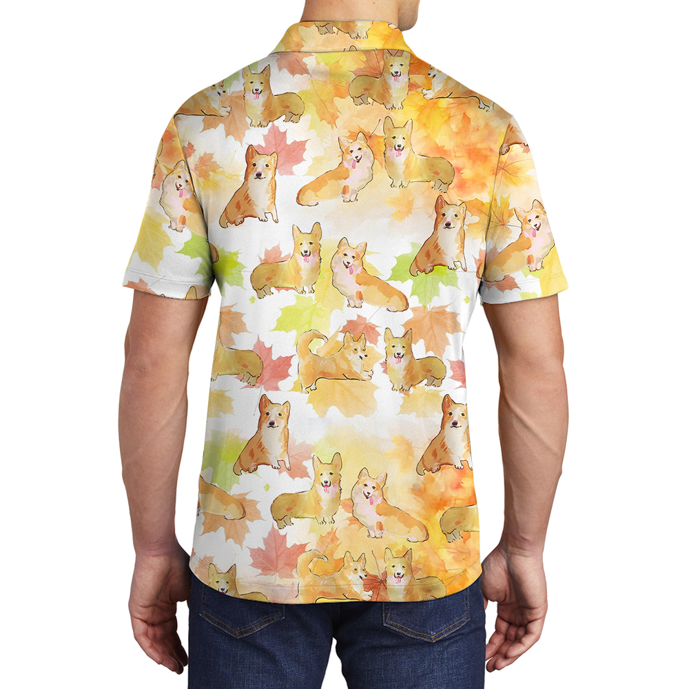 Thanksgiving Corgi Polo Shirt