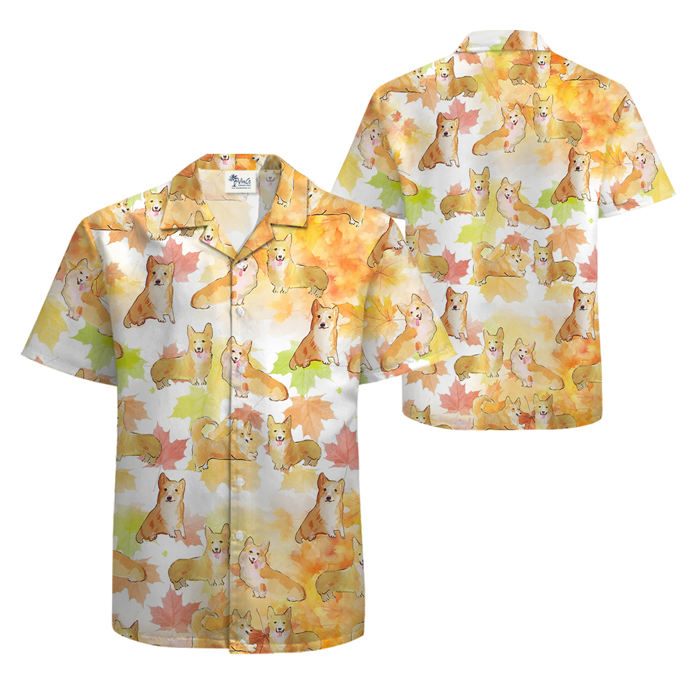Thanksgiving Corgi Hawaiian Shirt