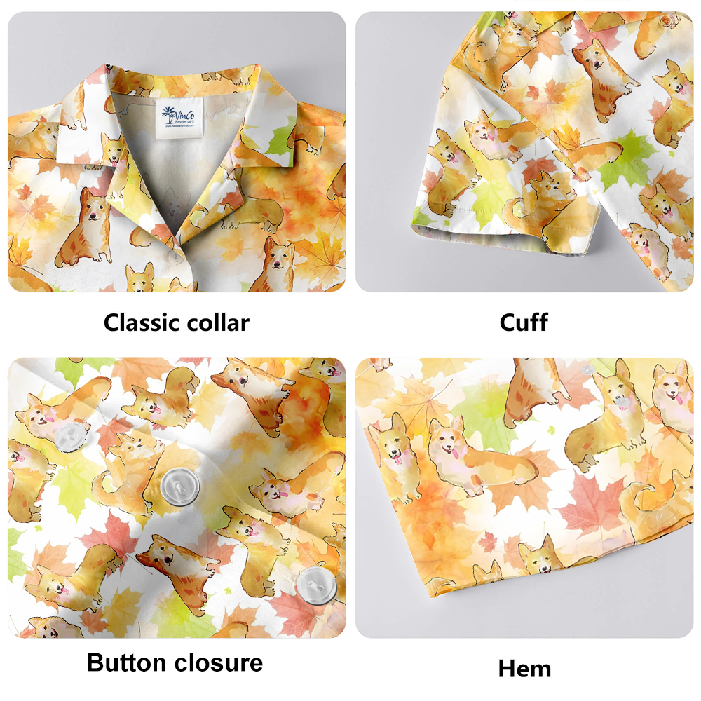 Thanksgiving Corgi Hawaiian Shirt