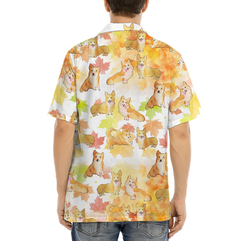 Thanksgiving Corgi Hawaiian Shirt