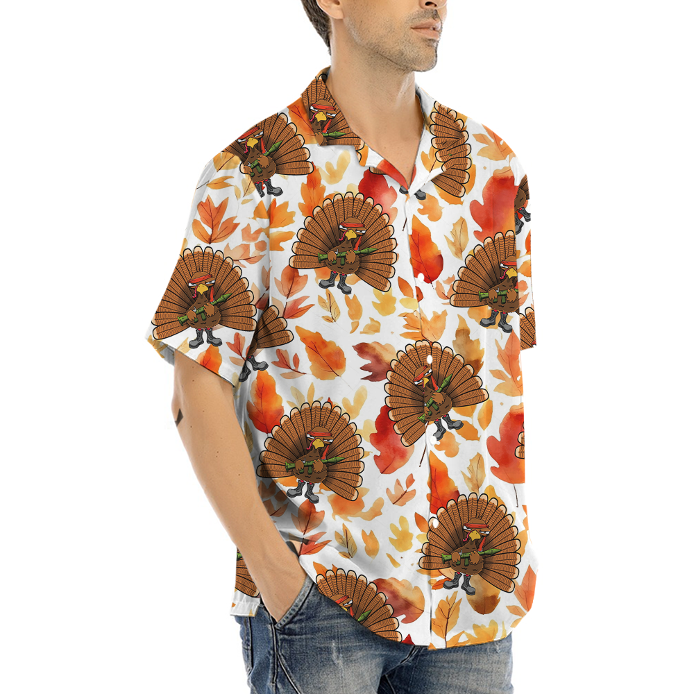 Tactical Turkey Thanksgiving Hawaiian Shirt