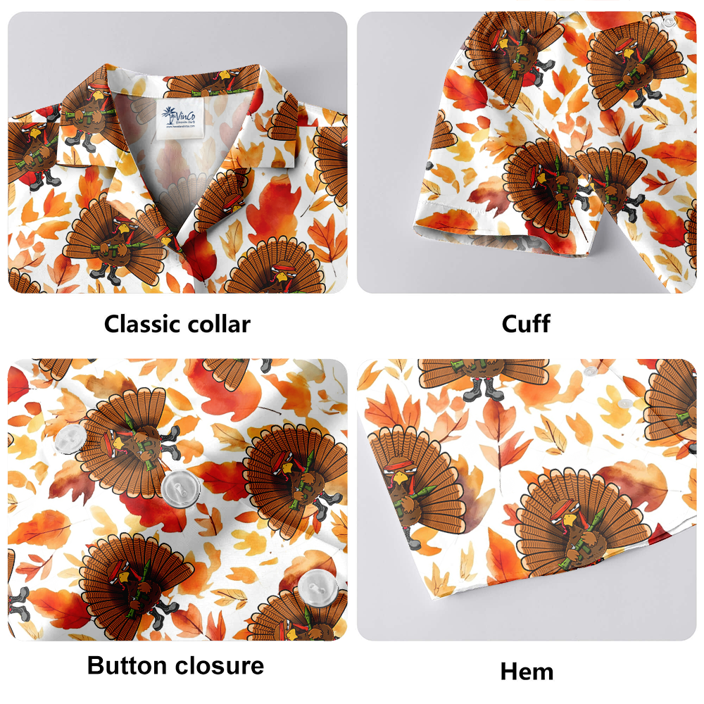 Tactical Turkey Thanksgiving Hawaiian Shirt