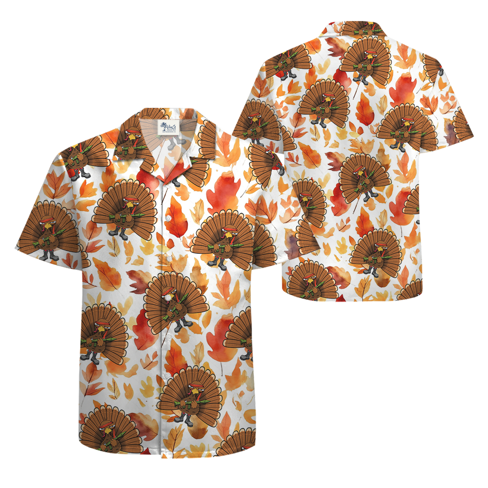 Tactical Turkey Thanksgiving Hawaiian Shirt