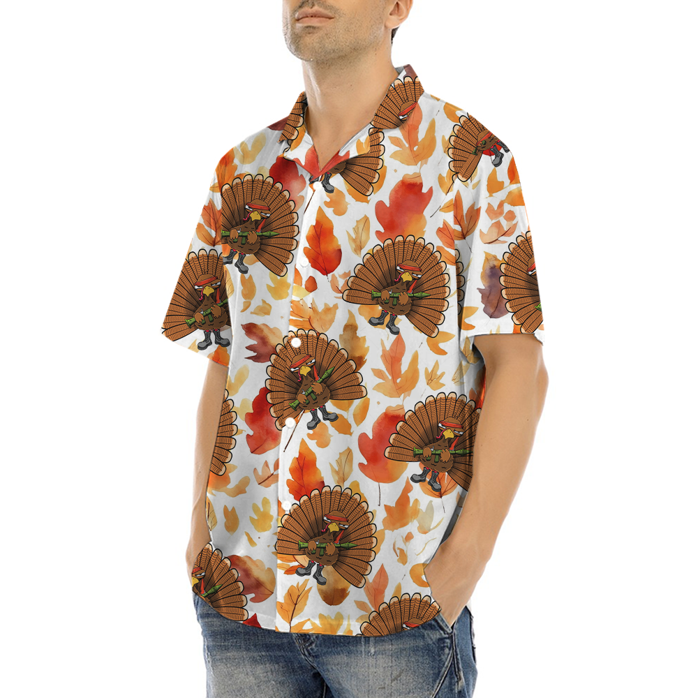Tactical Turkey Thanksgiving Hawaiian Shirt
