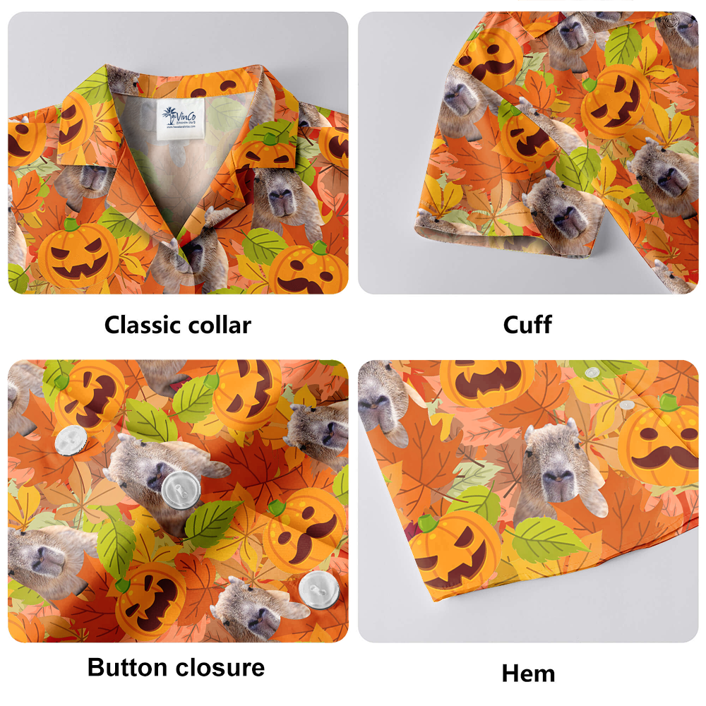 Thanksgiving Capybara Tropical Hawaiian Shirt